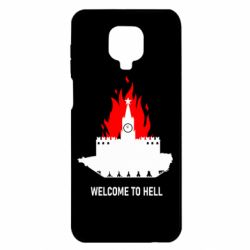 Чехол для Xiaomi Redmi Note 9S/9Pro/9Pro Max Welcome to Hell - PrintSalon