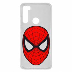 Чехол для Xiaomi Redmi Note 8 Человек-паук маска - PrintSalon