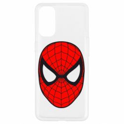 Чехол для Oppo Reno 4 Человек-паук маска - PrintSalon