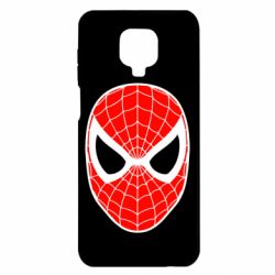 Чехол для Xiaomi Redmi Note 9S/9Pro/9Pro Max Человек-паук маска - PrintSalon