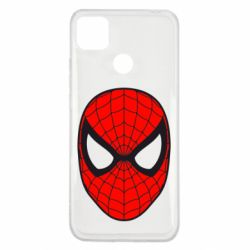 Чехол для Xiaomi Redmi 9c Человек-паук маска - PrintSalon
