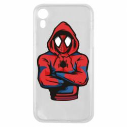 Чехол для iPhone XR Человек паук в толстовке - PrintSalon