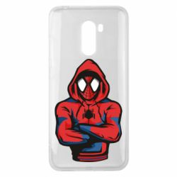 Чехол для Xiaomi Pocophone F1 Человек паук в толстовке - PrintSalon