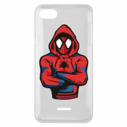 Чехол для Xiaomi Redmi 6A Человек паук в толстовке - PrintSalon