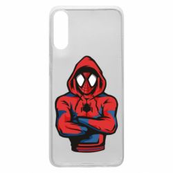 Чехол для Samsung A70 Человек паук в толстовке - PrintSalon