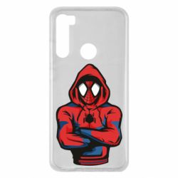 Чехол для Xiaomi Redmi Note 8 Человек паук в толстовке - PrintSalon