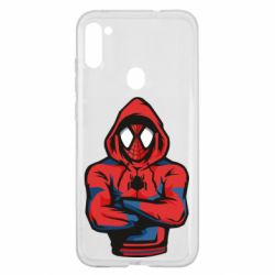 Чехол для Samsung A11/M11 Человек паук в толстовке - PrintSalon