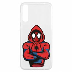 Чехол для Samsung A50 Человек паук в толстовке - PrintSalon