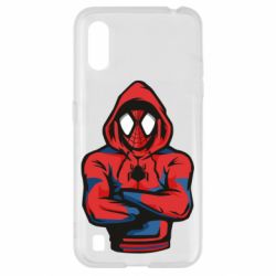 Чехол для Samsung A01/M01 Человек паук в толстовке - PrintSalon