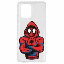 Чехол для Samsung S10 Lite Человек паук в толстовке - PrintSalon