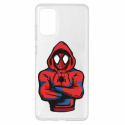 Чехол для Samsung S20+ Человек паук в толстовке - PrintSalon