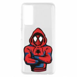 Чехол для Huawei P Smart 2021 Человек паук в толстовке - PrintSalon