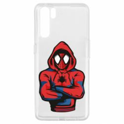Чехол для Oppo A91/Reno3 Человек паук в толстовке - PrintSalon