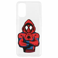 Чехол для Oppo Reno 4 Человек паук в толстовке - PrintSalon
