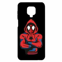 Чехол для Xiaomi Redmi Note 9S/9Pro/9Pro Max Человек паук в толстовке - PrintSalon