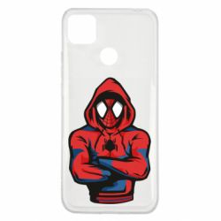 Чехол для Xiaomi Redmi 9c Человек паук в толстовке - PrintSalon
