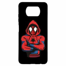 Чехол для Xiaomi Poco X3 Человек паук в толстовке - PrintSalon