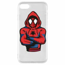 Чехол для iPhone 7 Человек паук в толстовке - PrintSalon