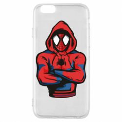 Чехол для iPhone 6/6S Человек паук в толстовке - PrintSalon