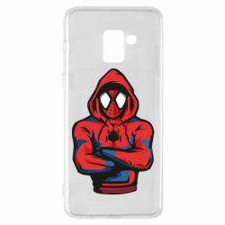 Чехол для Samsung A8+ 2018 Человек паук в толстовке - PrintSalon