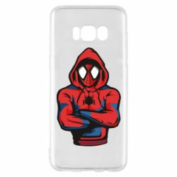 Чехол для Samsung S8 Человек паук в толстовке - PrintSalon