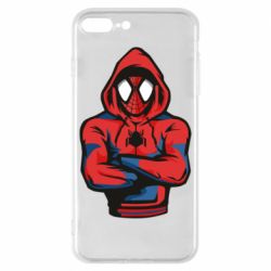 Чехол для iPhone 8 Plus Человек паук в толстовке - PrintSalon