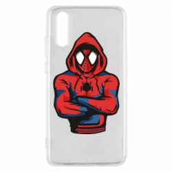 Чехол для Huawei P20 Человек паук в толстовке - PrintSalon