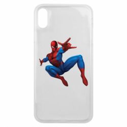 Чехол для iPhone Xs Max Человек Паук - PrintSalon