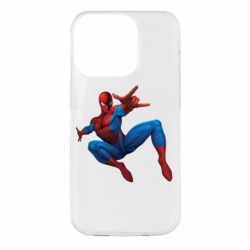 Чехол для iPhone 14 Pro Человек Паук - PrintSalon