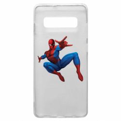 Чехол для Samsung S10+ Человек Паук - PrintSalon