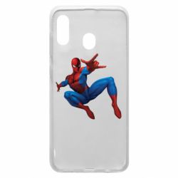 Чехол для Samsung A20 Человек Паук - PrintSalon