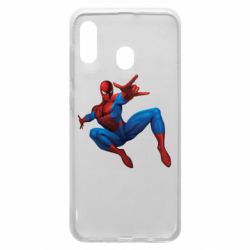 Чехол для Samsung A30 Человек Паук - PrintSalon