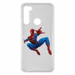Чехол для Xiaomi Redmi Note 8 Человек Паук - PrintSalon