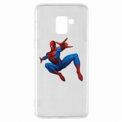 Чехол для Samsung A8+ 2018 Человек Паук - PrintSalon