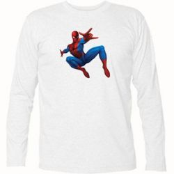 Футболка с длинным рукавом Человек Паук - PrintSalon