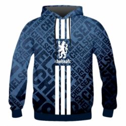Чоловіче 3D худі Chelsea FC-PrintSalon Чоловіче 3D худі Chelsea FC