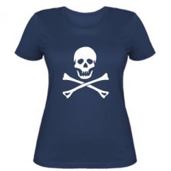Женская футболка Череп и кости - PrintSalon
