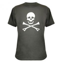 Камуфляжная футболка Череп и кости