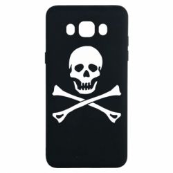 Чехол для Samsung J7 2016 Череп и кости - PrintSalon