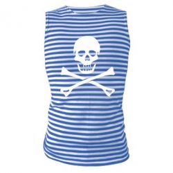 Майка-тельняшка Череп и кости - PrintSalon