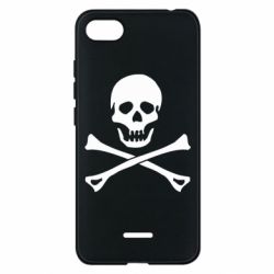 Чехол для Xiaomi Redmi 6A Череп и кости - PrintSalon