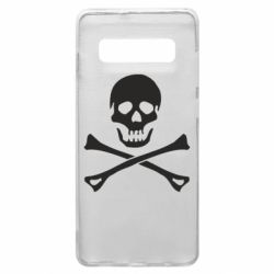 Чехол для Samsung S10+ Череп и кости - PrintSalon