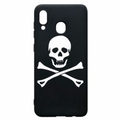 Чехол для Samsung A30 Череп и кости - PrintSalon