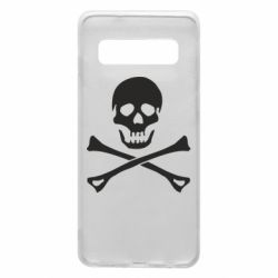 Чехол для Samsung S10 Череп и кости-PrintSalon Чехол для Samsung S10 Череп и кости