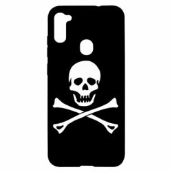 Чехол для Samsung A11/M11 Череп и кости - PrintSalon
