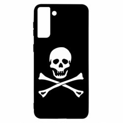 Чехол для Samsung S21 Ultra Череп и кости - PrintSalon