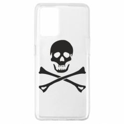 Чехол для Oppo A74 4G Череп и кости - PrintSalon