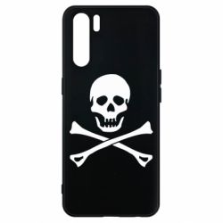 Чехол для Oppo A91/Reno3 Череп и кости - PrintSalon