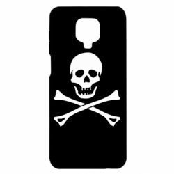 Чехол для Xiaomi Redmi Note 9S/9Pro/9Pro Max Череп и кости - PrintSalon