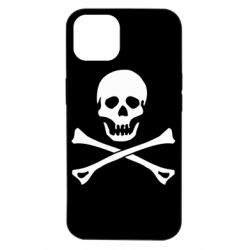 Чехол для iPhone 14 Череп и кости - PrintSalon